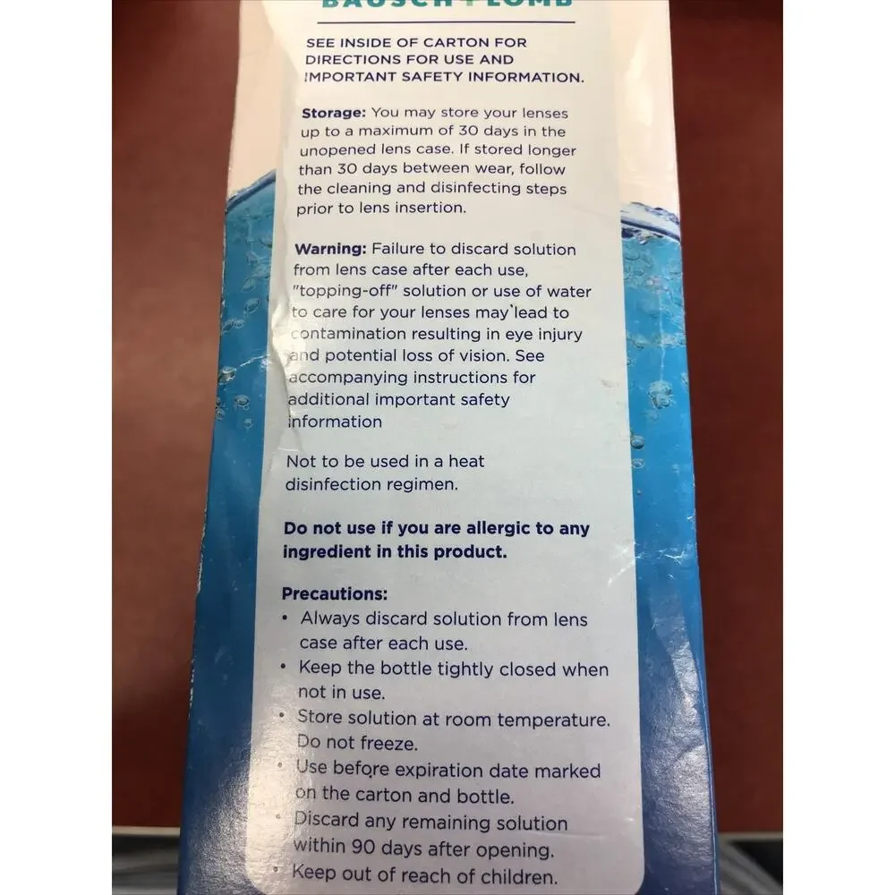 Renu Contact Lens Solution Formula Cleaner for Eye Contacts 12 Oz (Pack of 2)